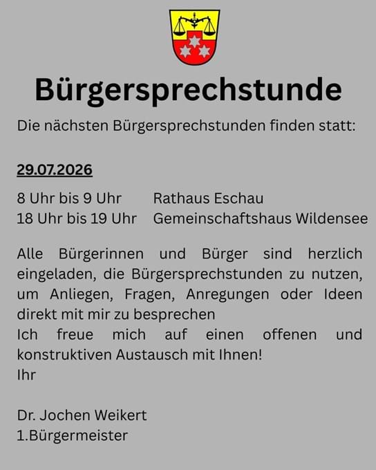 Bürgersprechstunde