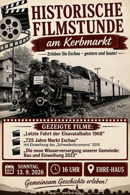 Plakat für die Filmstunde am Kerbmarkt