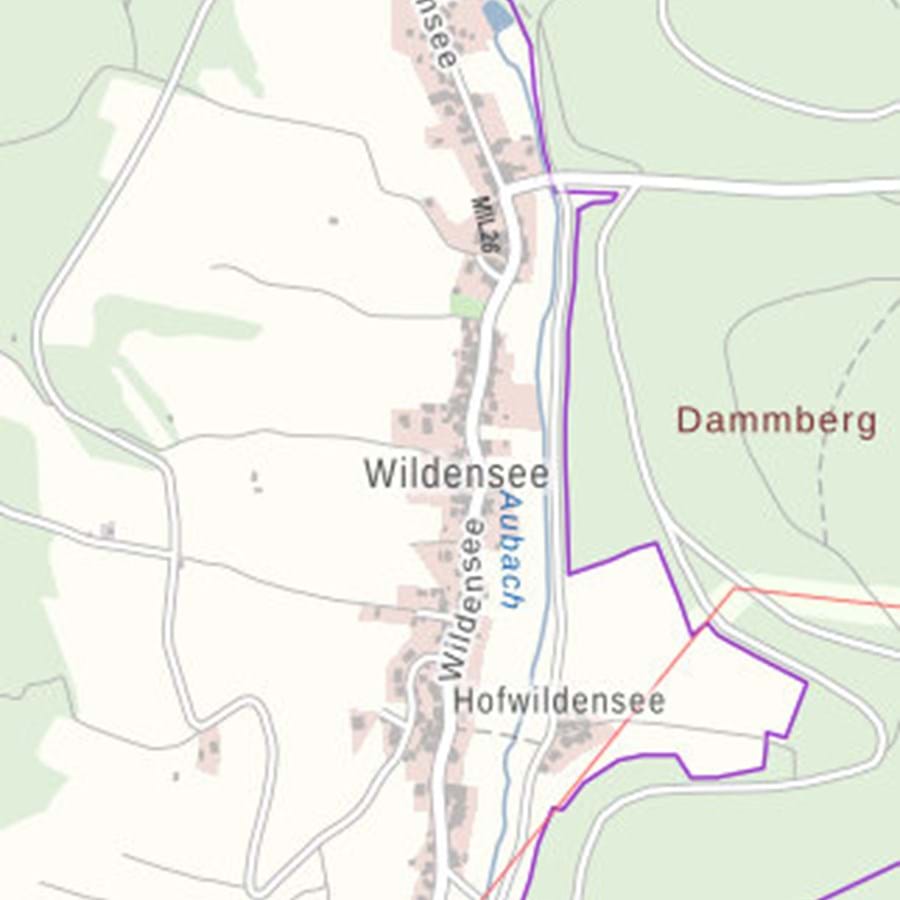 Wildensee - Ortsplan