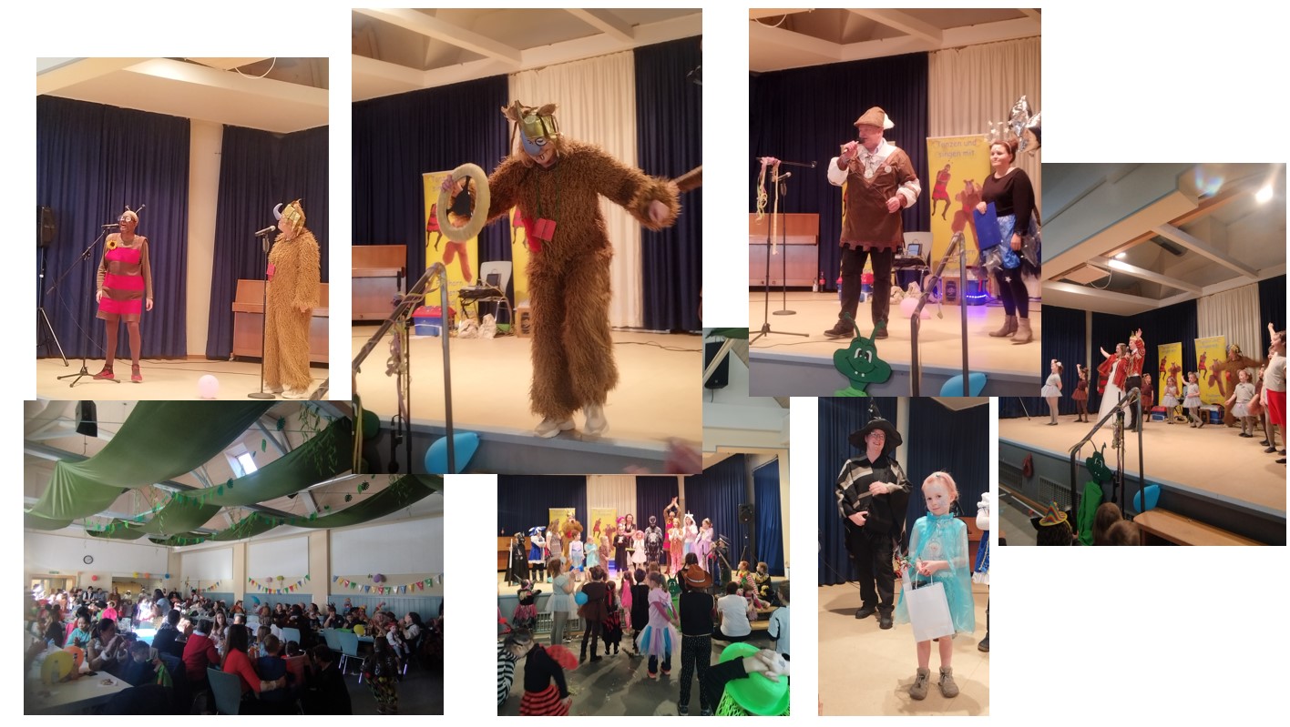 Bildcollage mit weißem Hintergrund